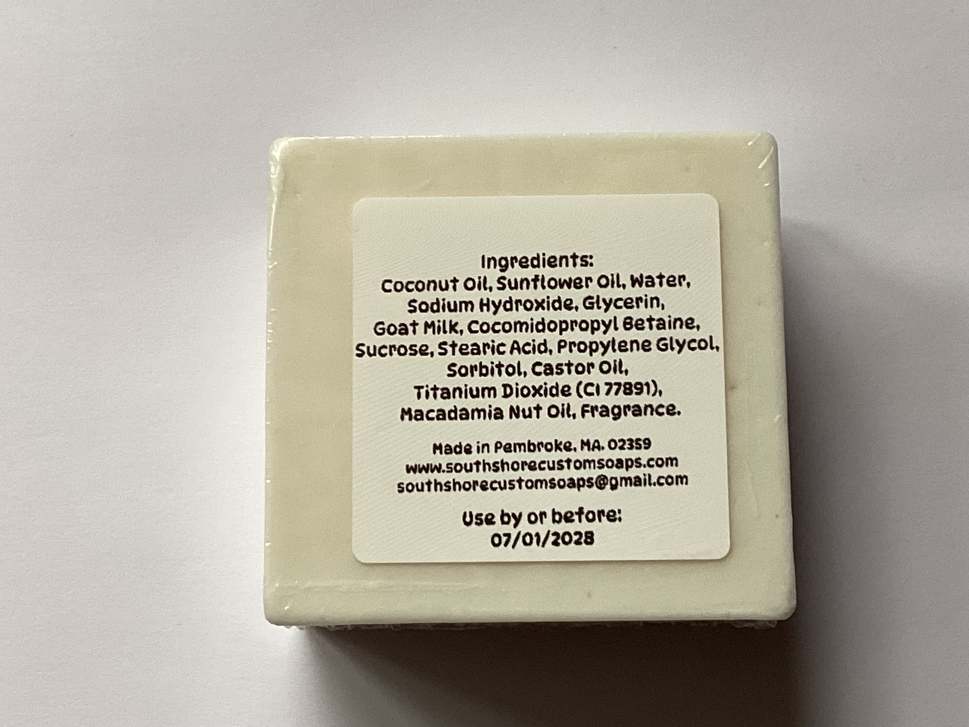 Creamy Island Coconut Goat Milk Soap Infused with Macadamia Nut Oil