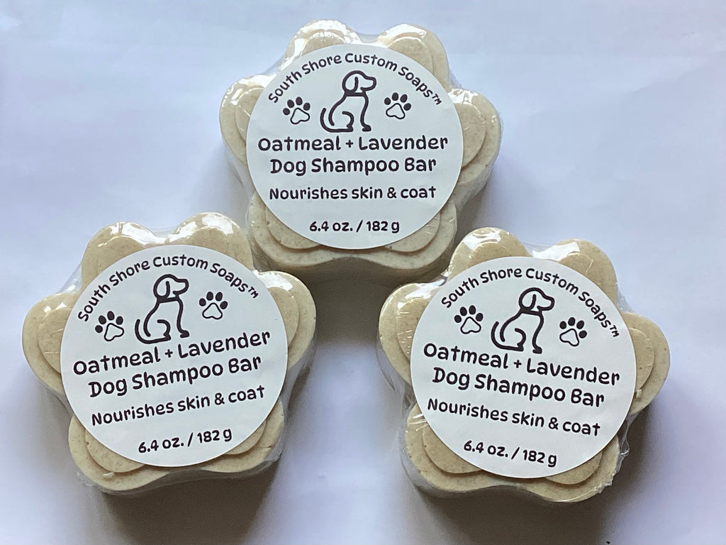 Oatmeal + Lavender Dog Shampoo Bar
