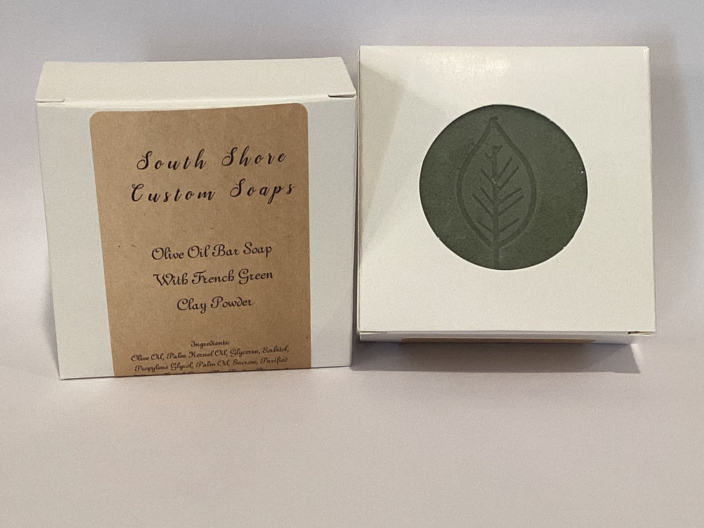Olive Oil Bar Soap with French Green Clay Powder