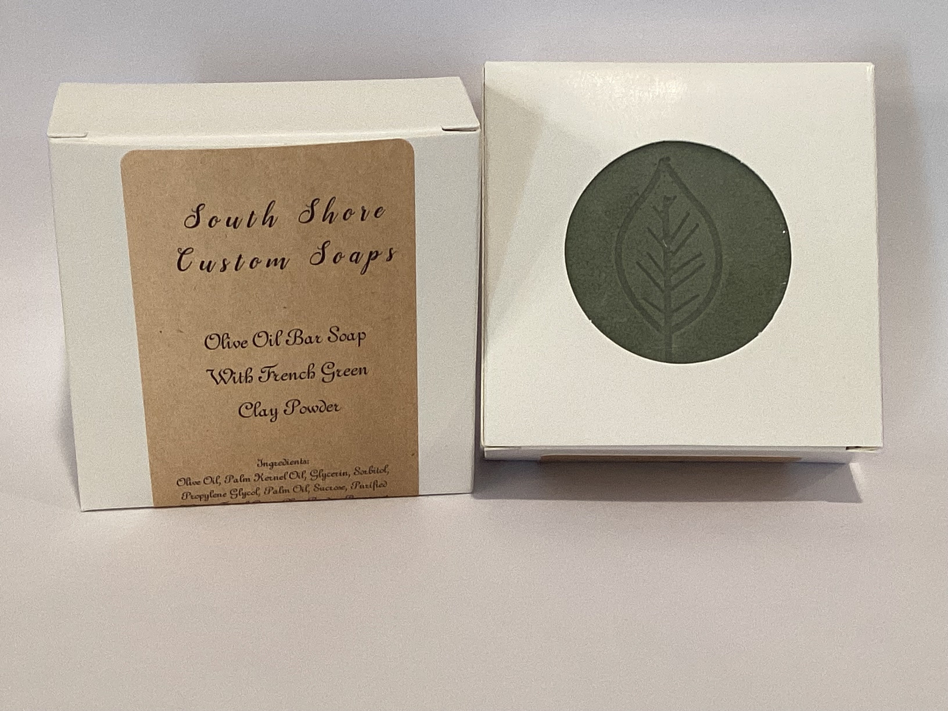 Olive Oil Bar Soap with French Green Clay Powder