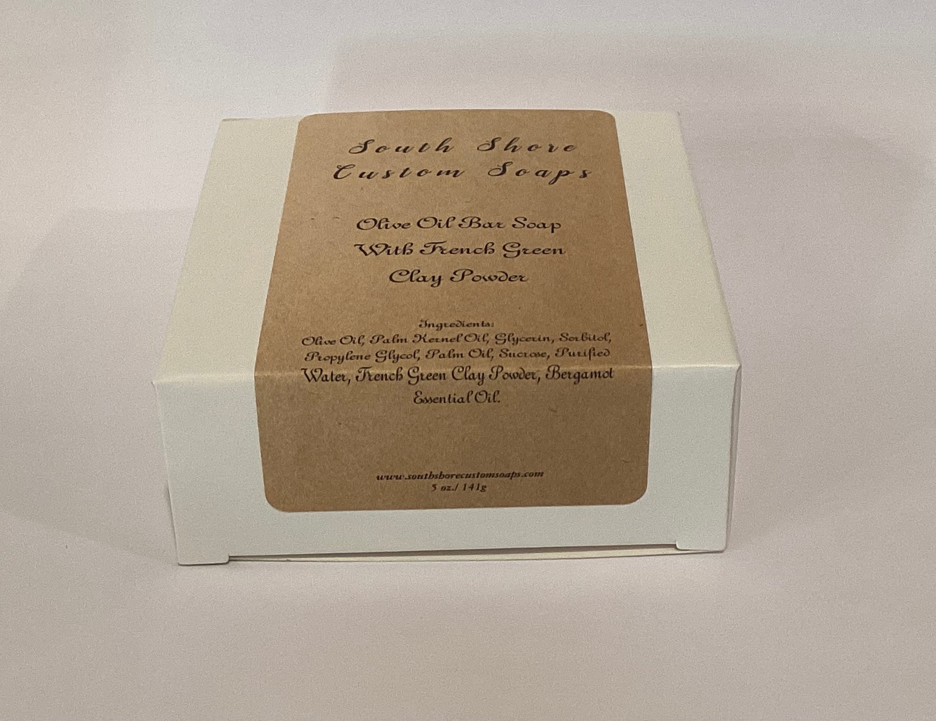 Olive Oil Bar Soap with French Green Clay Powder