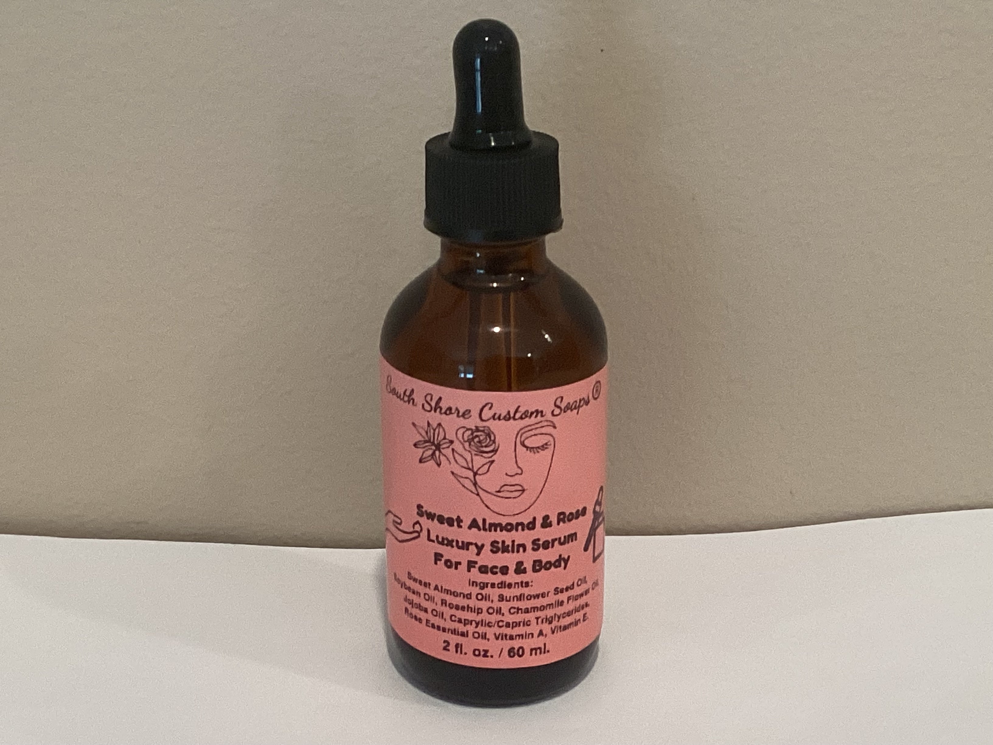 Sweet Almond & Rose Luxury Skin Serum For Face & Body