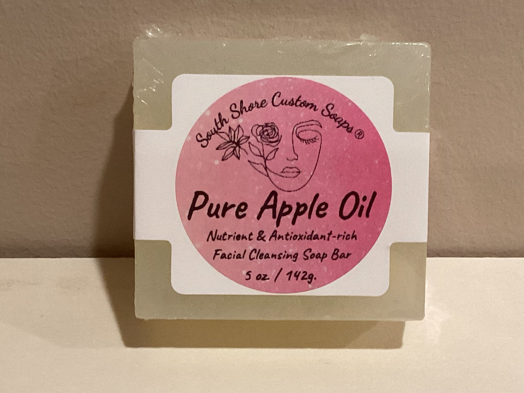 *Pure Apple Oil*- Nutrient & Antioxidant-rich Facial Cleansing Soap Bar