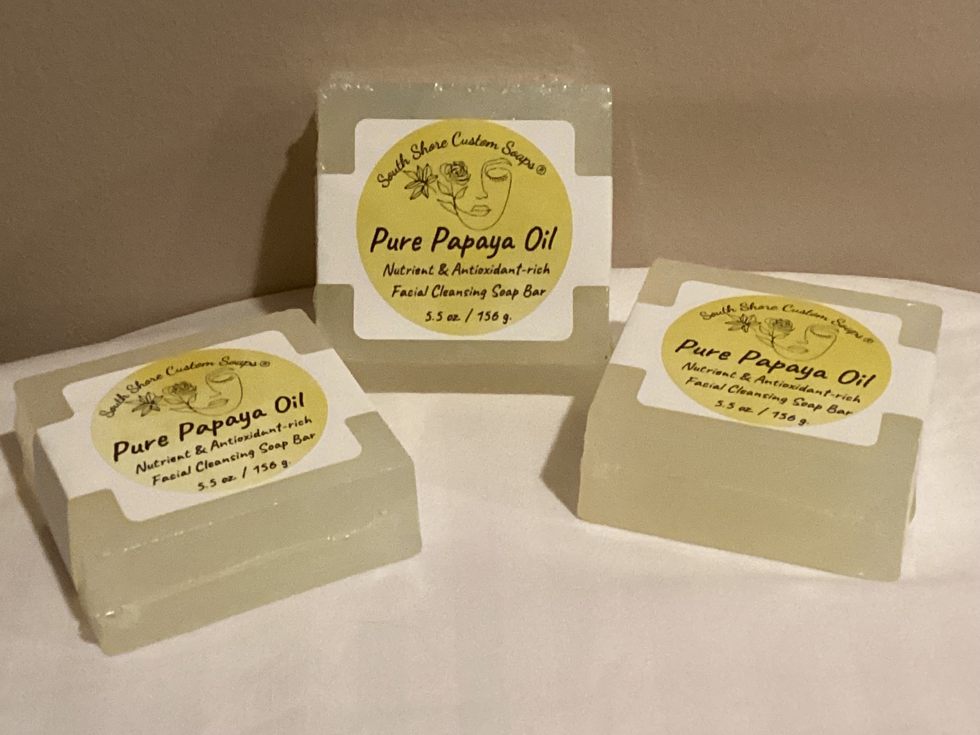 Pure Papaya Oil Nutrient & Antioxidant-rich Facial Cleansing Soap Bar