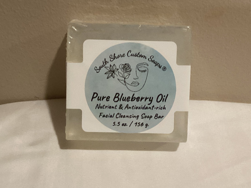 Pure Blueberry Oil Nutrient & Antioxidants-rich Facial Cleansing Soap Bar
