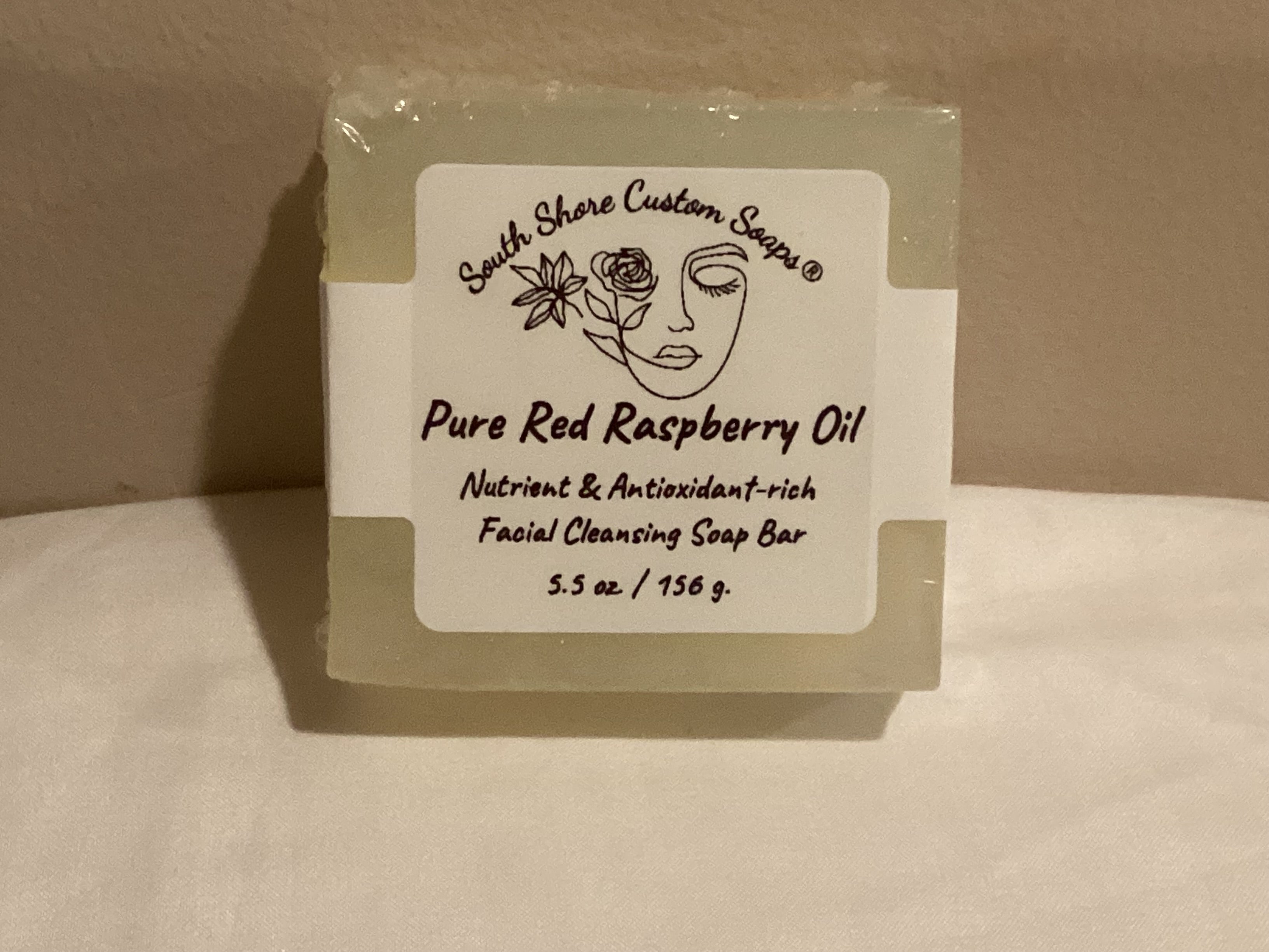 Pure Red Raspberry Oil Nutrient & Antioxidants-rich Facial Cleansing Soap Bar