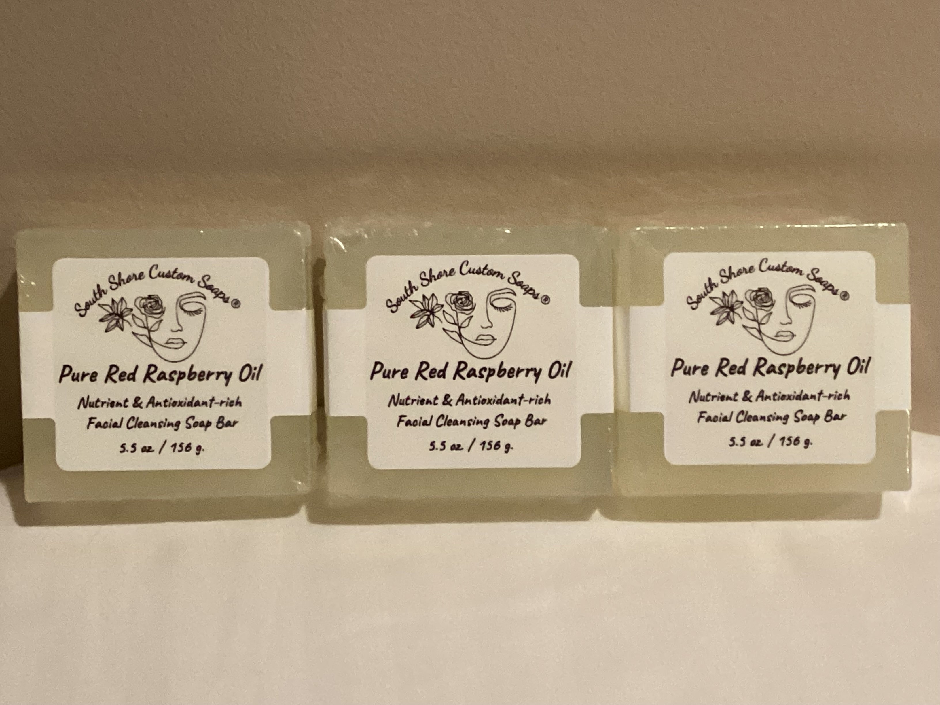 Pure Red Raspberry Oil Nutrient & Antioxidants-rich Facial Cleansing Soap Bar