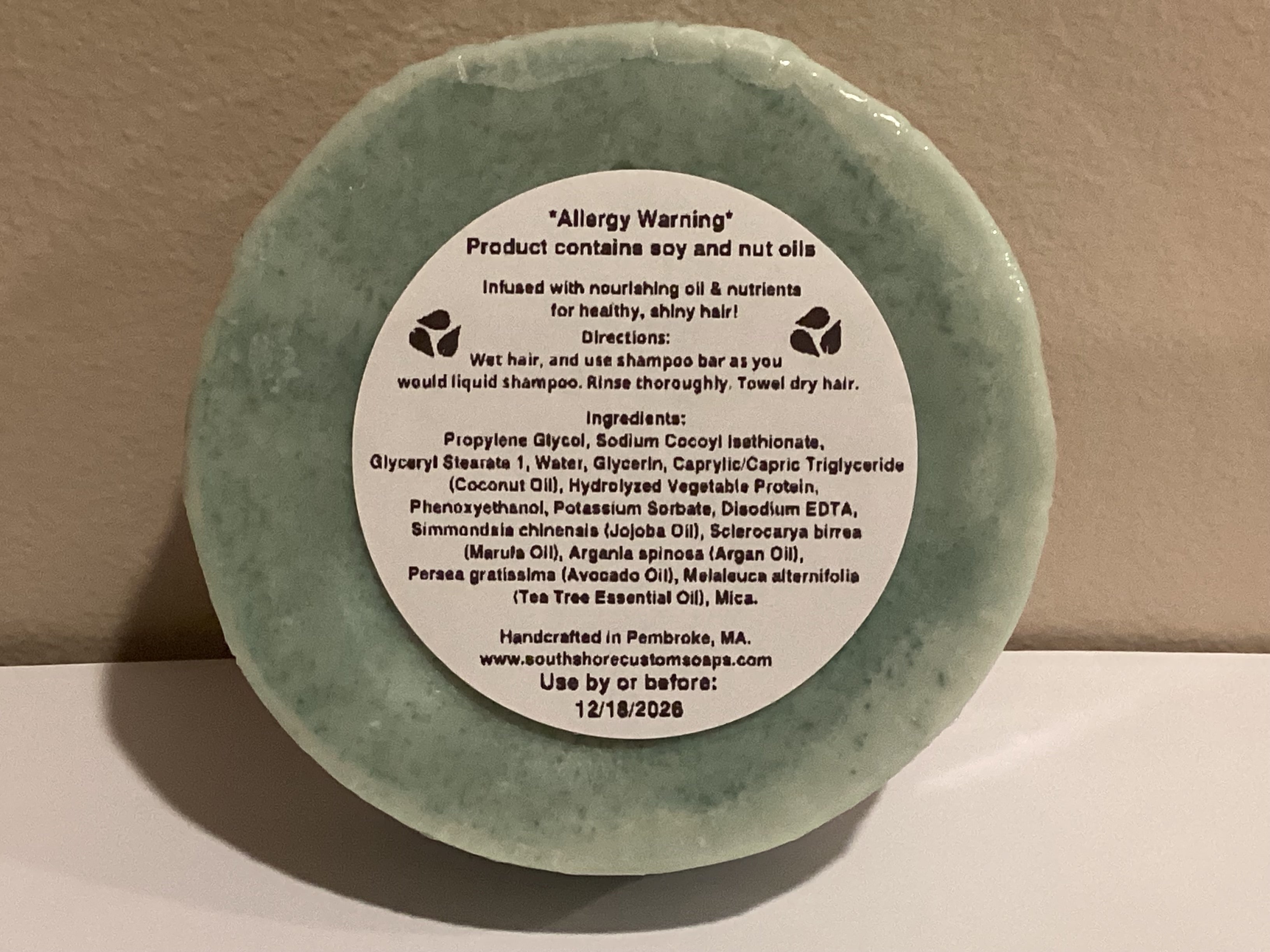 Tea Tree Premium Shampoo Bar Infused with Marula Oil