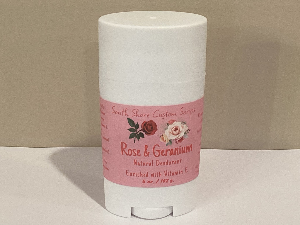 Rose & Geranium Natural Deodorant