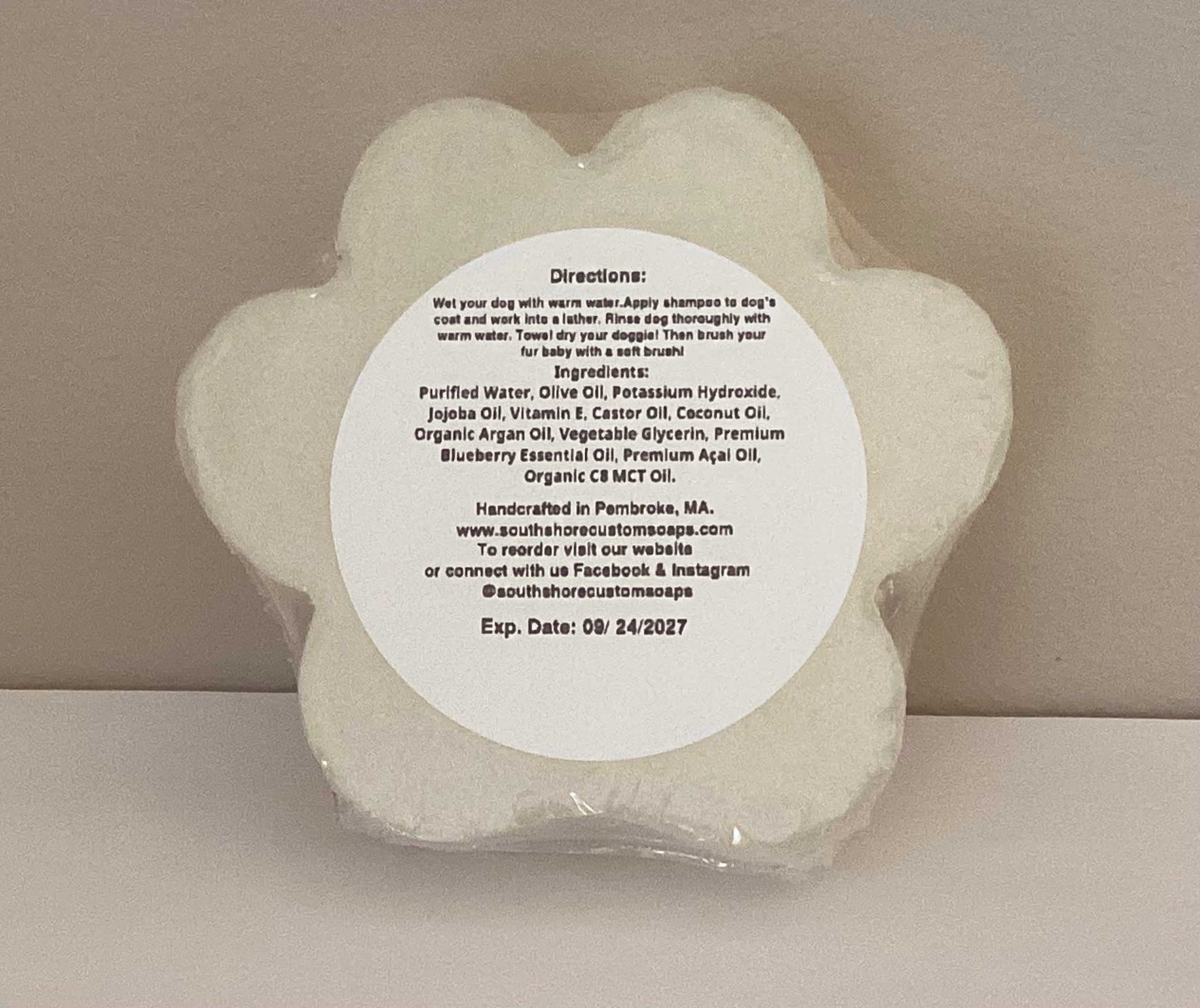 Blueberry Açai Dog Shampoo Bar