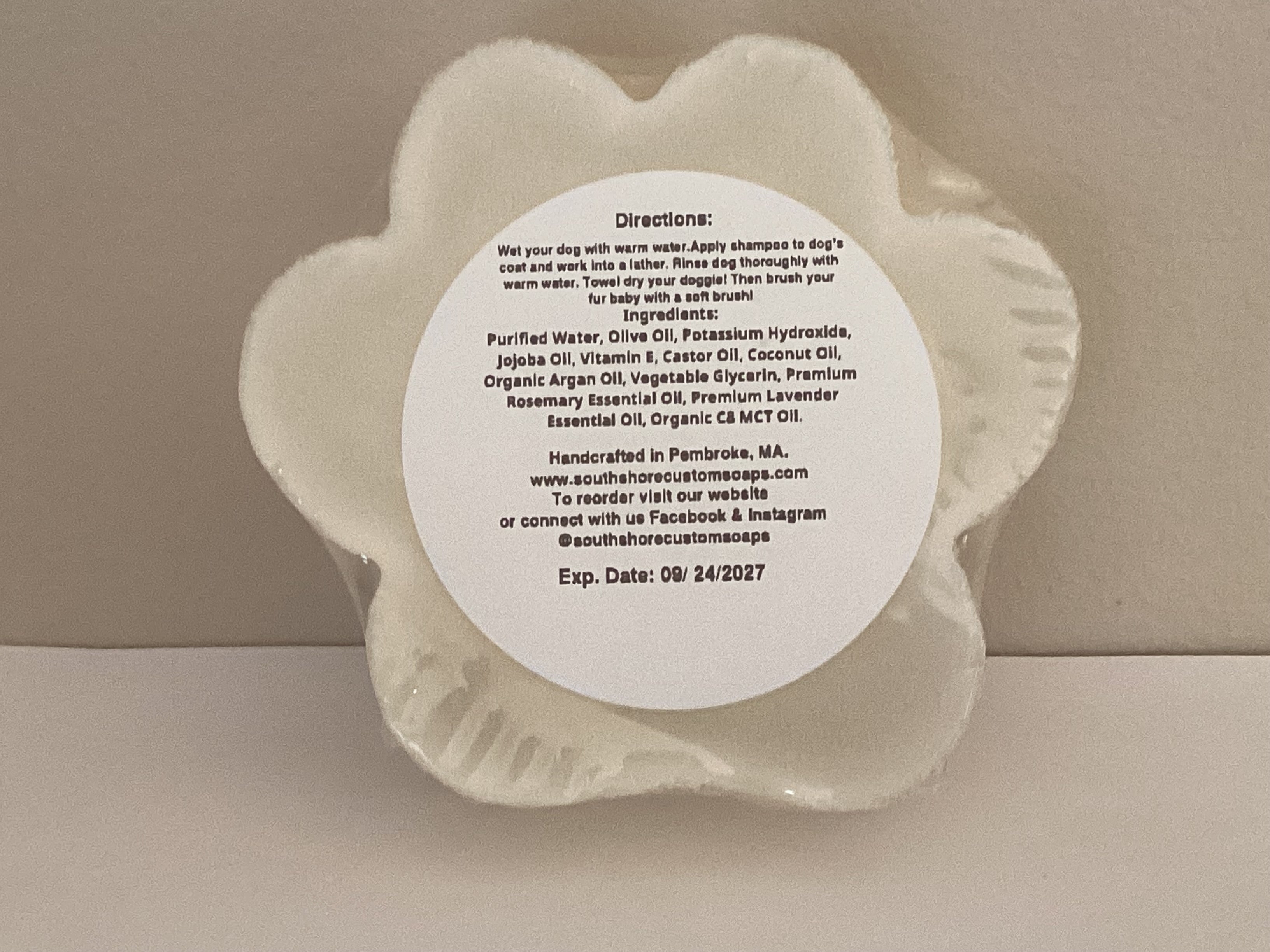 Rosemary & Lavender Dog Shampoo Bar