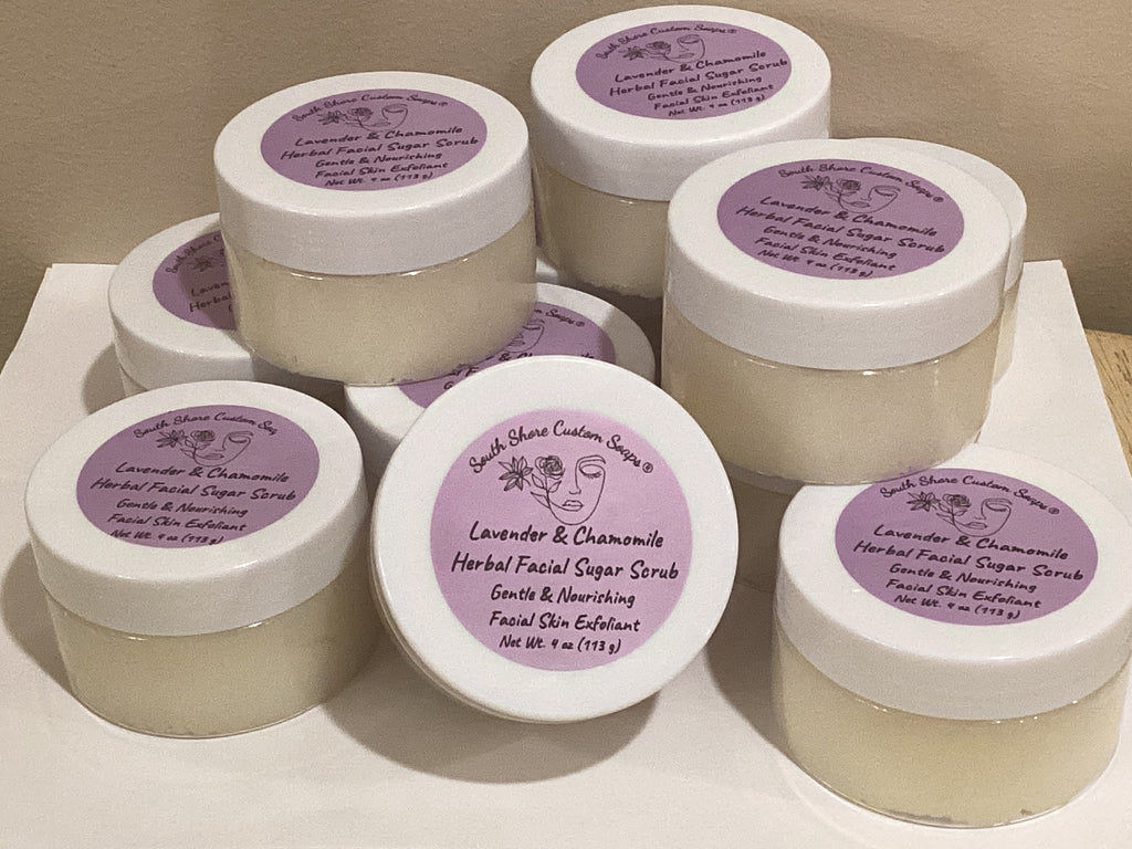 Lavender & Chamomile Herbal Facial Sugar Scrub