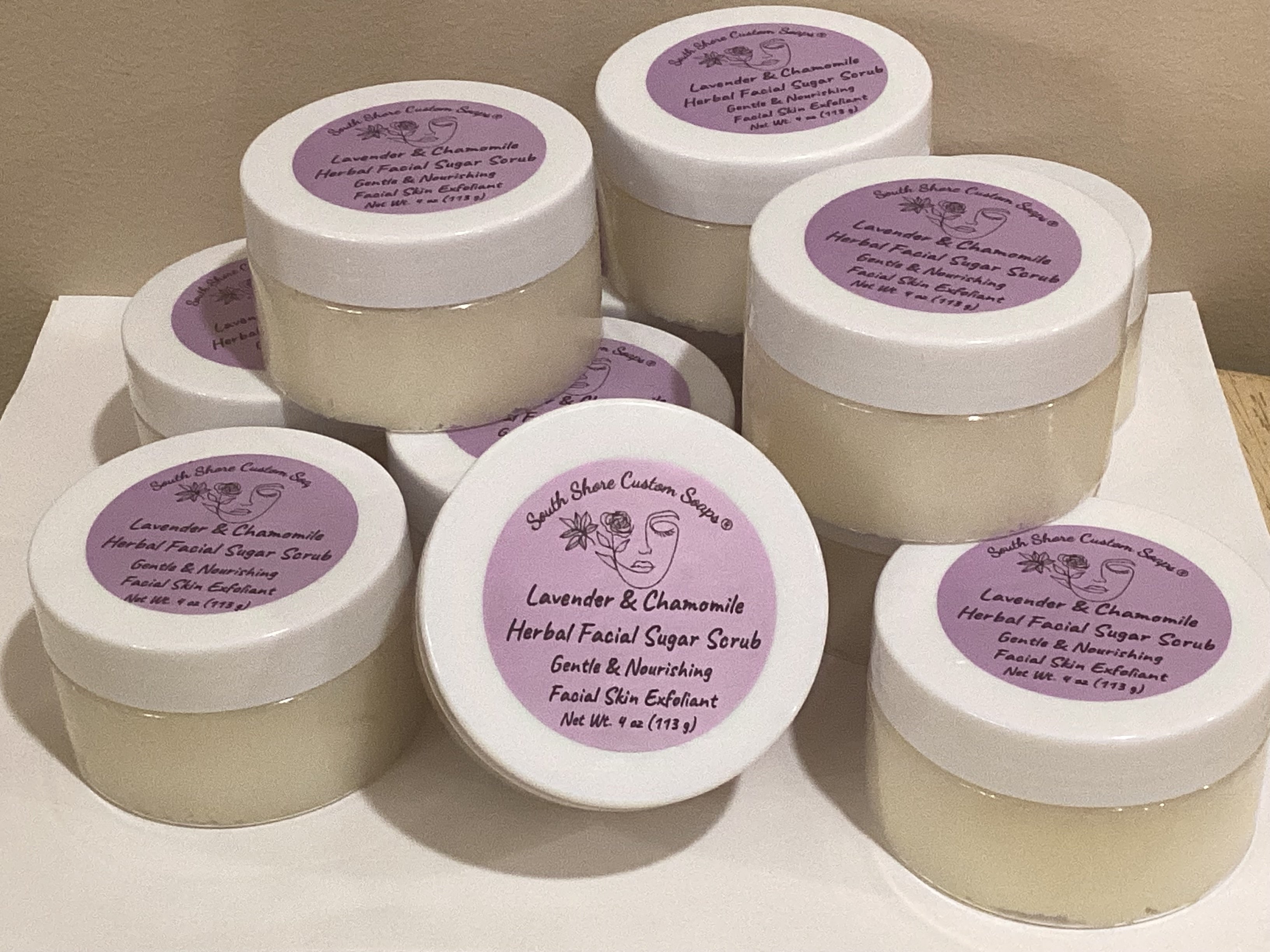 Lavender & Chamomile Herbal Facial Sugar Scrub