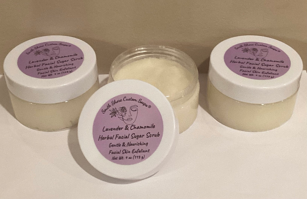Lavender & Chamomile Herbal Facial Sugar Scrub