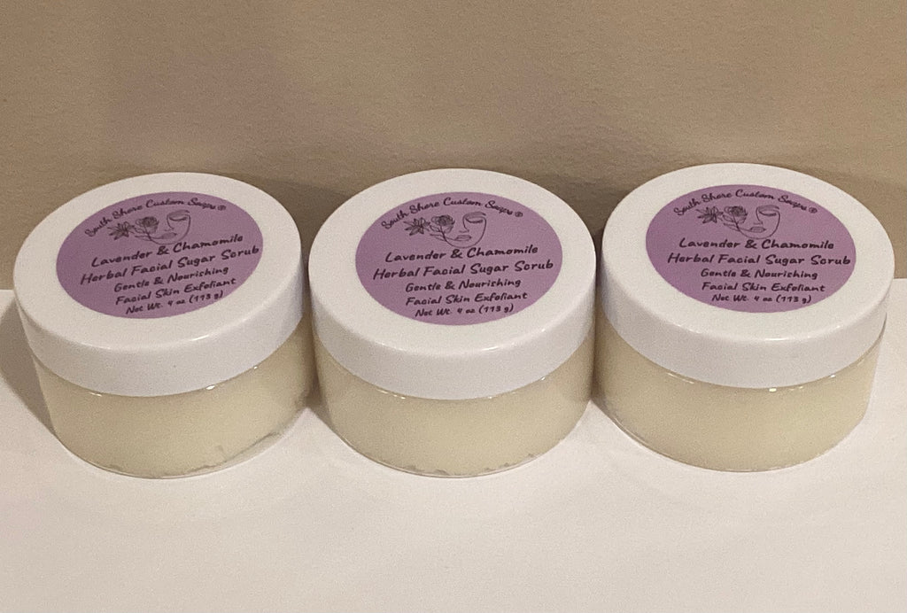 Lavender & Chamomile Herbal Facial Sugar Scrub