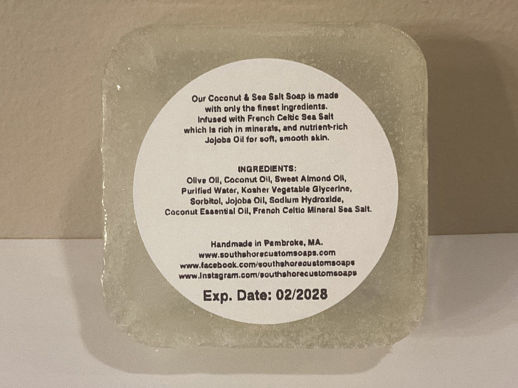 Coconut & Sea Salt Nourishing Soap with Mineral Rich French Celtic Sea Salt