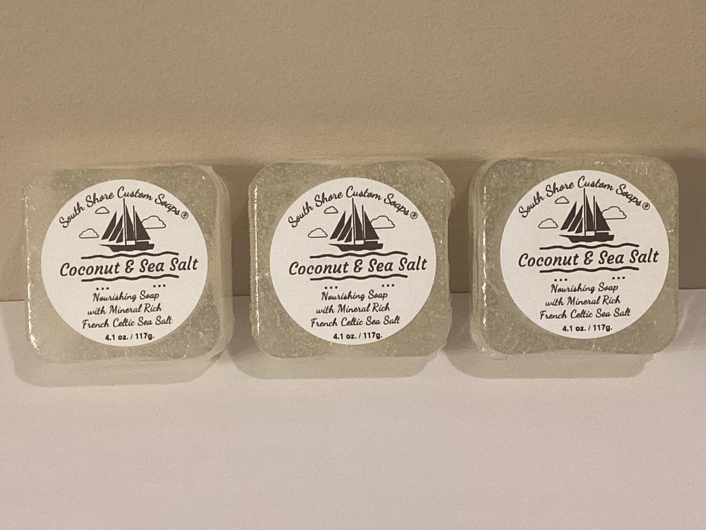 Coconut & Sea Salt Nourishing Soap with Mineral Rich French Celtic Sea Salt