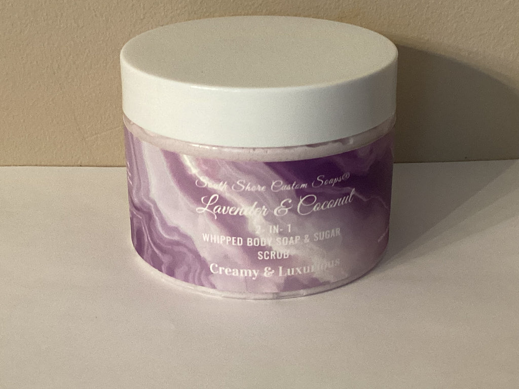 Lavender & Coconut 2-in-1 Whipped Body Soap & Sugar Scrub
