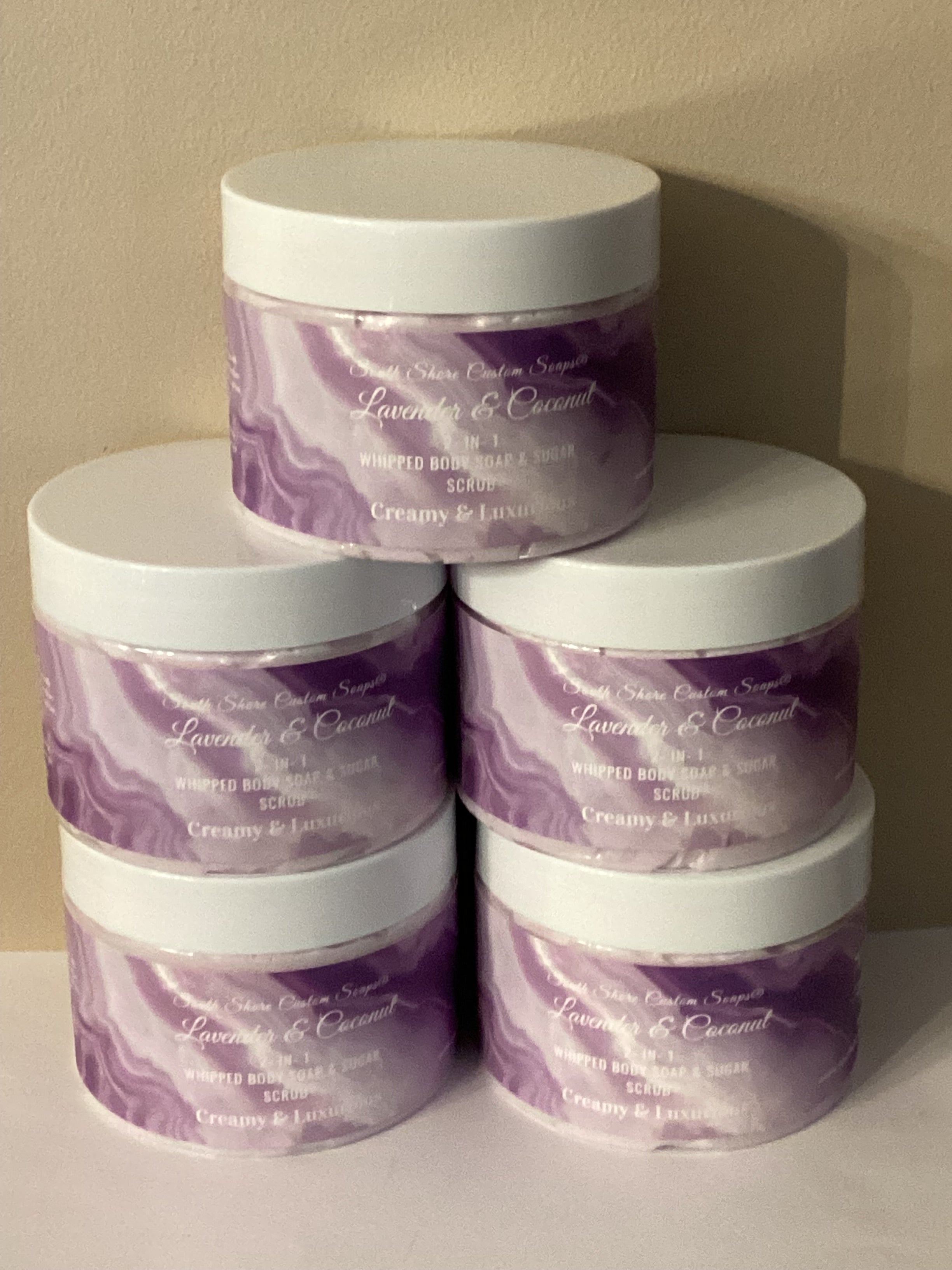 Lavender & Coconut 2-in-1 Whipped Body Soap & Sugar Scrub