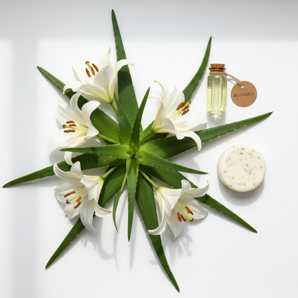 White Lily & Aloe Goat Milk Soap Bar