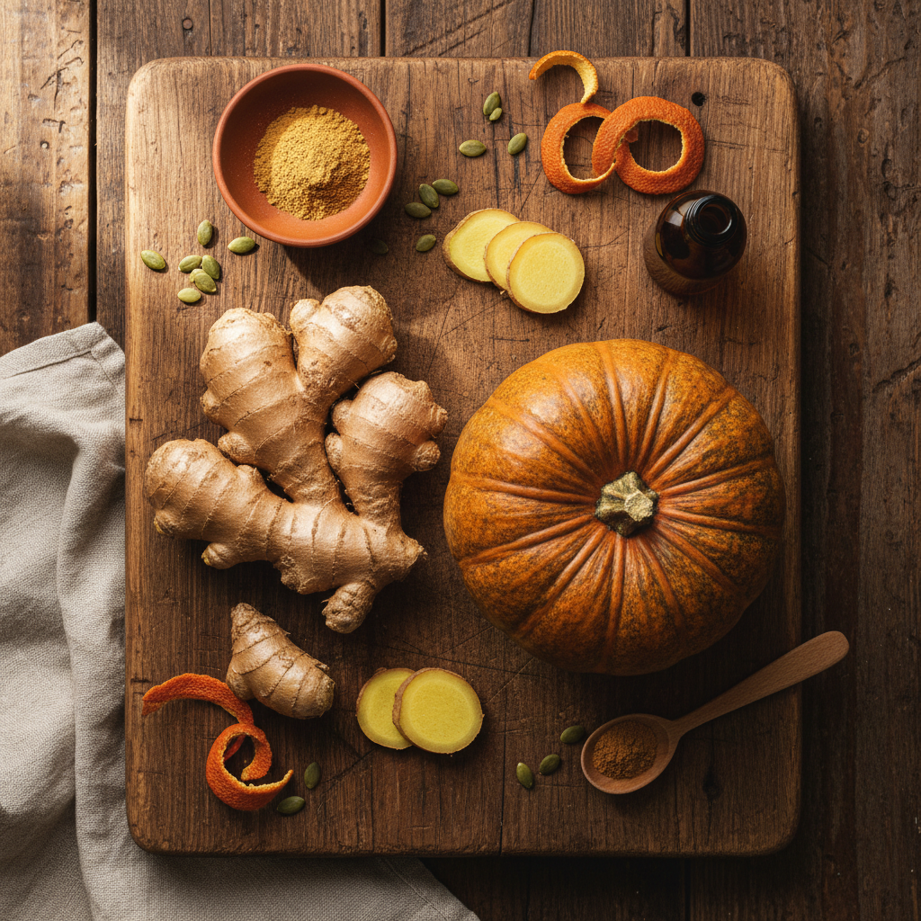 Ginger Pumpkin Scented Soy Candle