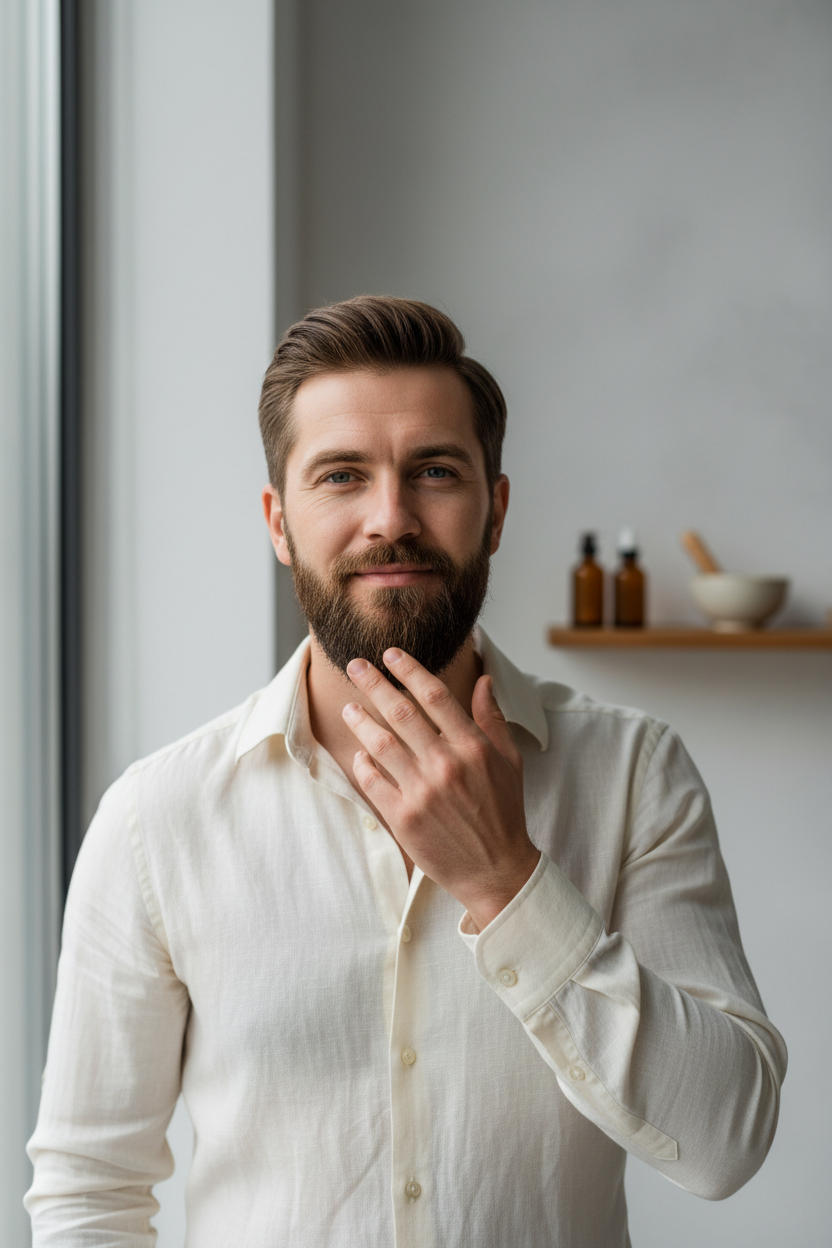 Men’s Sweet Orange & Patchouli Premium Beard Oil