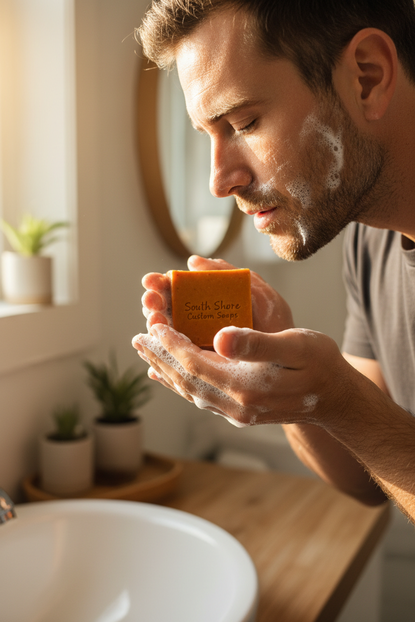 Wild Turmeric + Honey Nourishing Face & Body Soap-Made with Organic Raw Unfiltered Honey-Fragrance-Free