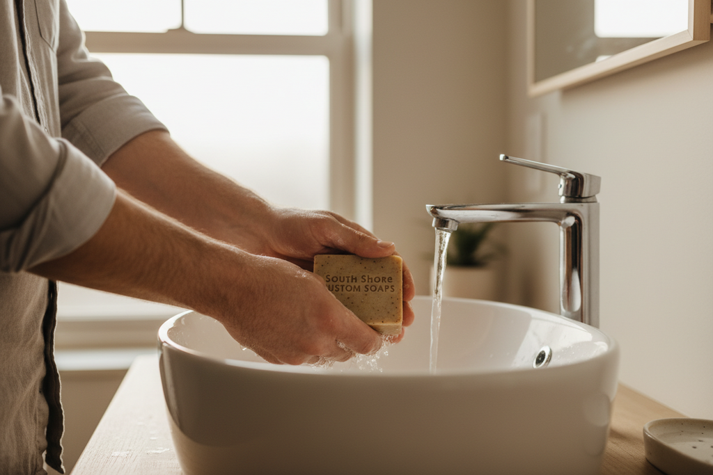 Men’s Cask & Oak Premium Bar Soap Infused with Goat Milk + Jojoba Oil