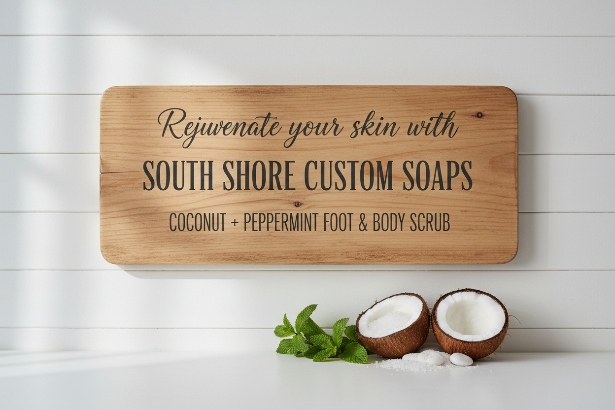 Coconut + Peppermint Exfoliating Foot & Body Sugar Scrub