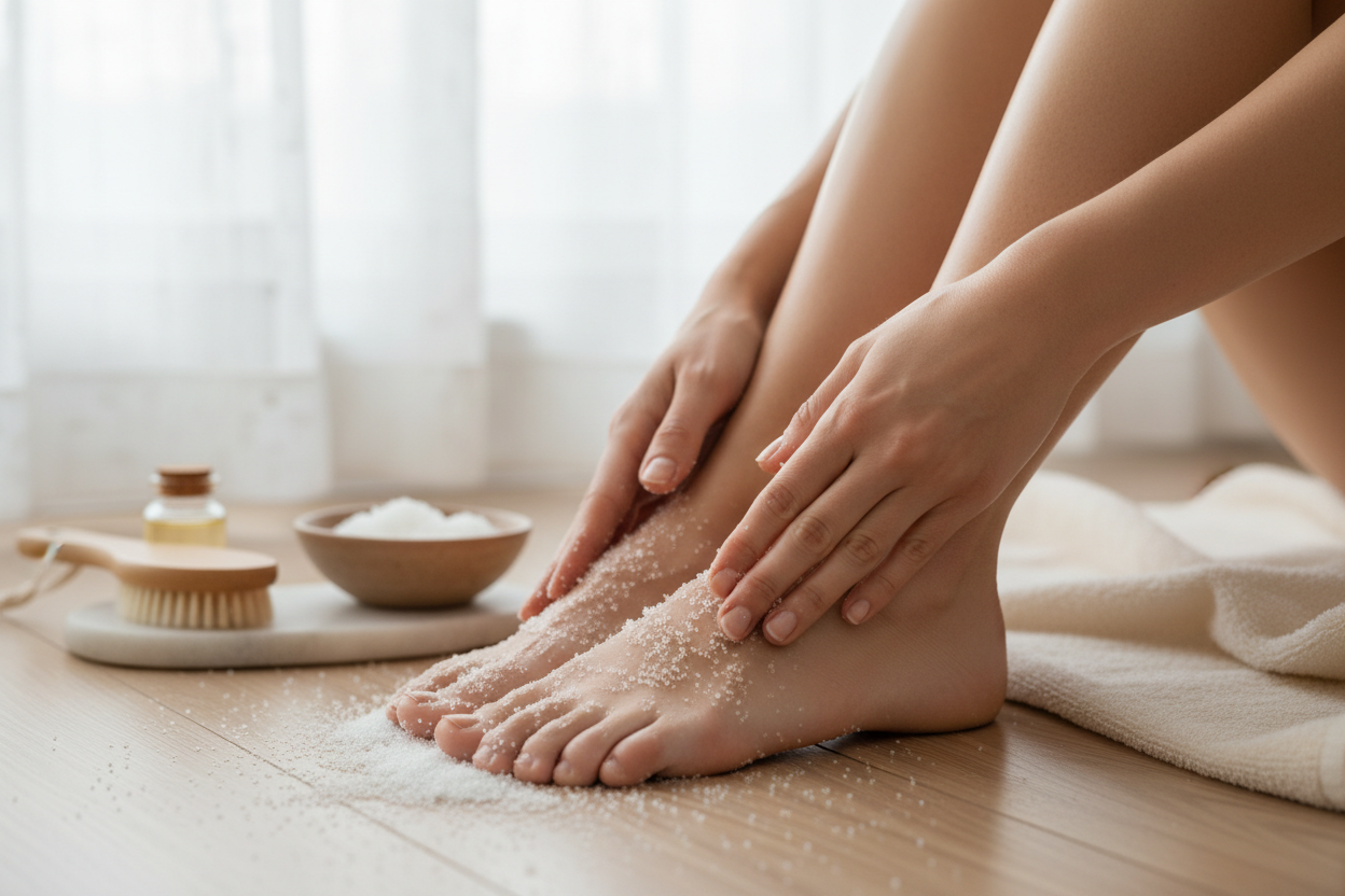 Coconut + Peppermint Exfoliating Foot & Body Sugar Scrub