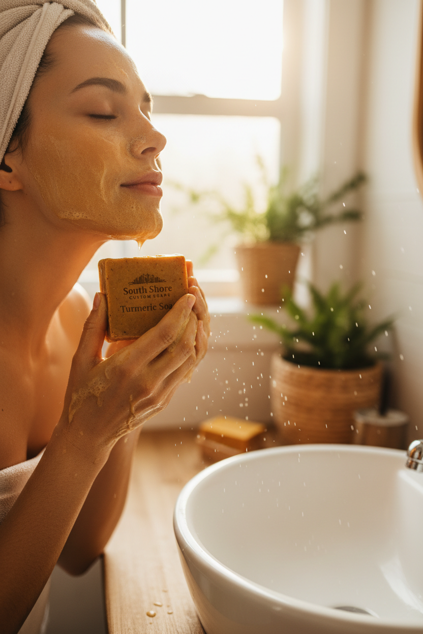 Wild Turmeric + Honey Nourishing Face & Body Soap-Made with Organic Raw Unfiltered Honey-Fragrance-Free