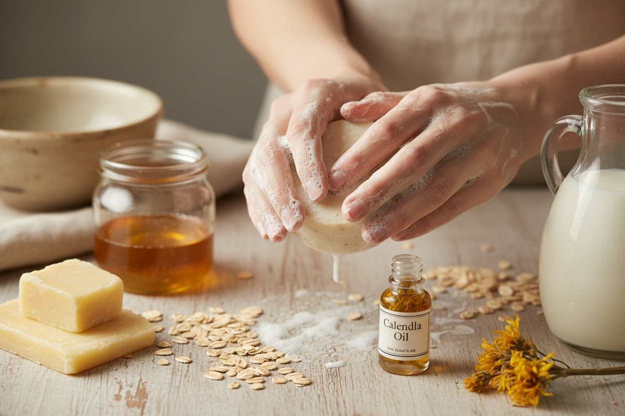 Colloidal Oatmeal Shea Butter + Honey Gentle Cleansing Soap