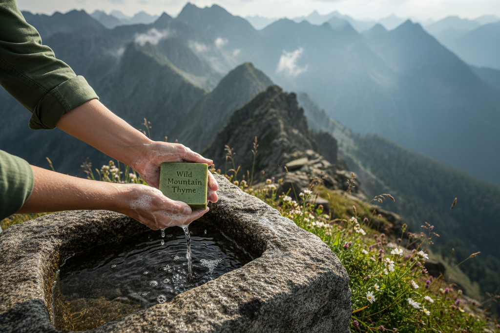 Wild Mountain Thyme Premium Blend of Goat Milk + Fragrant Herbs Premium Bar Soap